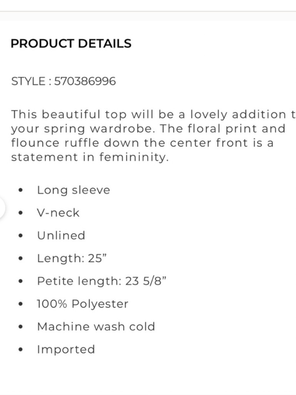 White House Black Market Floral Ruffle Top, Size XL, NWT - Picture 14 of 14